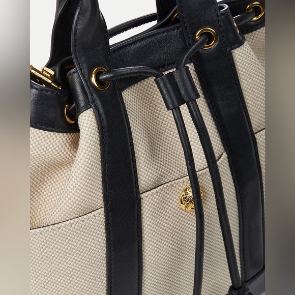 Veronica Beard Canvas and Leather Carry-all Bag - Picture 7 of 11